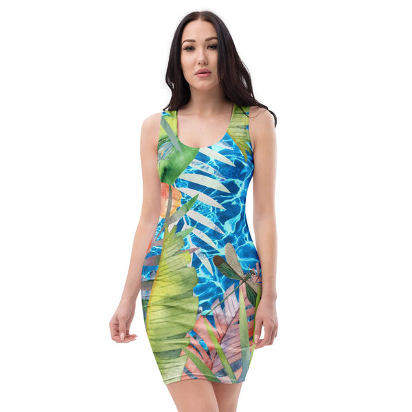 avant - Robe moulante courte imprimée – Island Vibes | Mode Femme Été | COULEURS LAGON