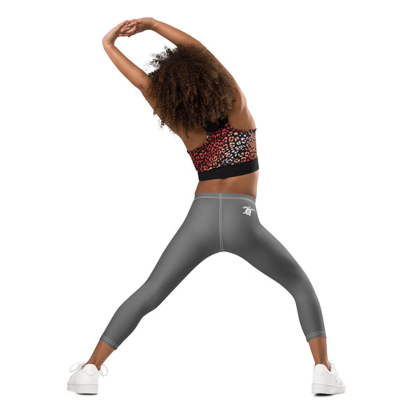 yoga dos - Legging Pour Enfant Turtle Kids 2-7 Gris - Couleurs Lagon