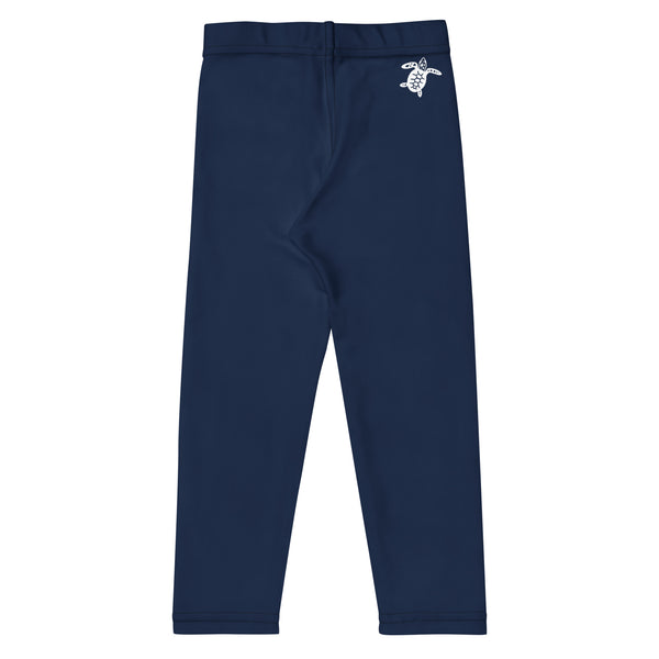 dos - Legging Pour Enfant Turtle Kids 2-7 Bleu Marine - Couleurs Lagon