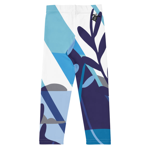 dos a plat - Legging Pour Enfant Turtle Kids 2-7 Bleu des Iles - Couleurs Lagon