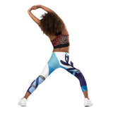 dos - Legging Pour Enfant Turtle Kids 2-7 Bleu des Iles - Couleurs Lagon