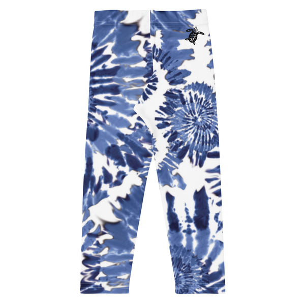 dos a plat - Legging Pour Enfant Turtle Kids 2-7 Bleu Tie Dye - Couleurs Lagon