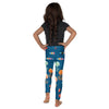 dos - Legging Pour Enfant Turtle Kids 2-7 Bleu Meduse - Couleurs Lagon