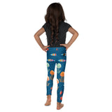 dos - Legging Pour Enfant Turtle Kids 2-7 Bleu Meduse - Couleurs Lagon