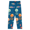 dos a plat - Legging Pour Enfant Turtle Kids 2-7 Bleu Meduse - Couleurs Lagon