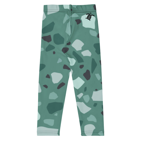 dos a plat - Legging Pour Enfant Turtle Kids 2-7 Vert Camo - Couleurs Lagon