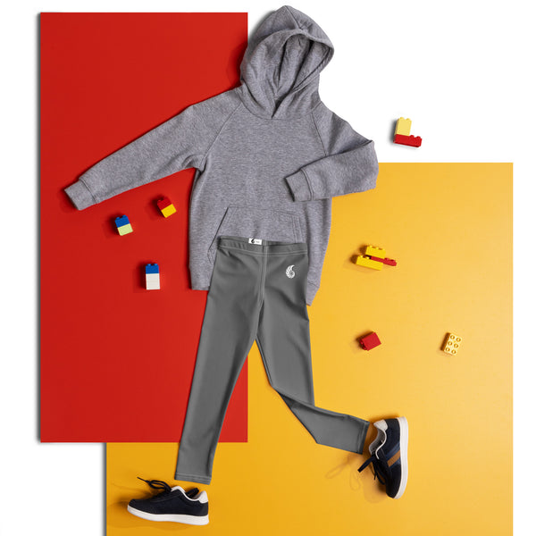 a plat - Legging Pour Enfant Turtle Kids 2-7 Gris - Couleurs Lagon