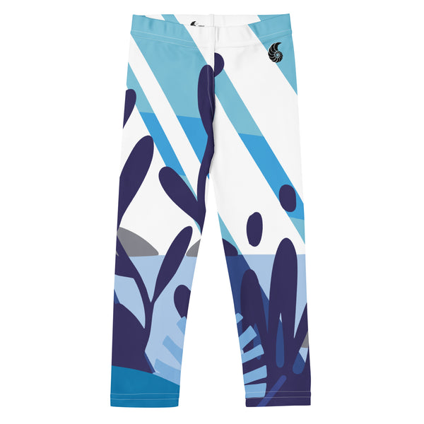 av a plat - Legging Pour Enfant Turtle Kids 2-7 Bleu des Iles - Couleurs Lagon