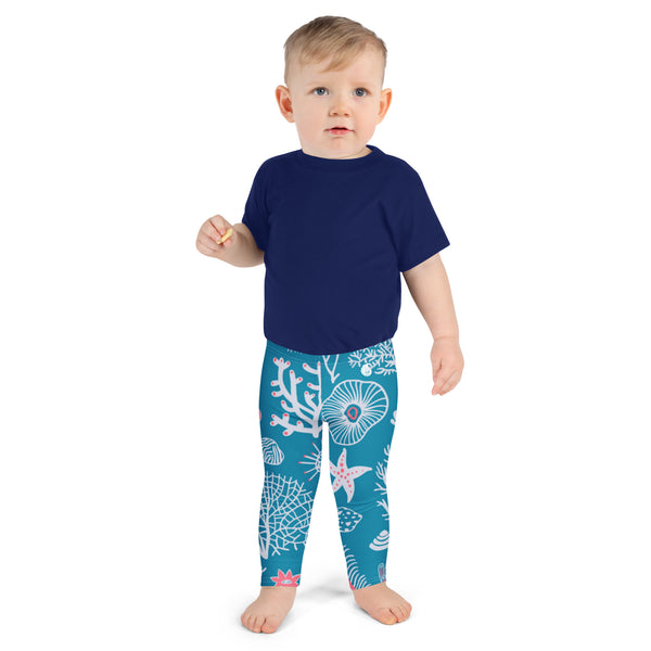 av bebe - Legging Pour Enfant Turtle Kids 2-7 Bleu Corail - Couleurs Lagon