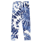 av a plat - Legging Pour Enfant Turtle Kids 2-7 Bleu Tie Dye - Couleurs Lagon