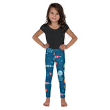 avant - Legging Pour Enfant Turtle Kids 2-7 Bleu Meduse - Couleurs Lagon