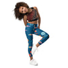 gym av dr - Legging Pour Enfant Turtle Kids 2-7 Bleu Meduse - Couleurs Lagon