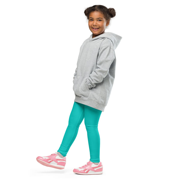 Product mockup - Legging Pour Enfant Turtle Kids 2-7 Turquoise - Couleurs Lagon