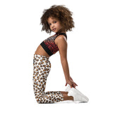 gym gauche - Legging Pour Enfant Turtle Kids 2-7 Leopard - Couleurs Lagon