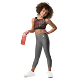 yoga av - Legging Pour Enfant Turtle Kids 2-7 Gris - Couleurs Lagon