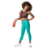 av gym - Legging Pour Enfant Turtle Kids 2-7 Turquoise - Couleurs Lagon