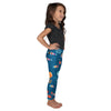 droite - Legging Pour Enfant Turtle Kids 2-7 Bleu Meduse - Couleurs Lagon