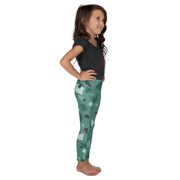 droite - Legging Pour Enfant Turtle Kids 2-7 Vert Camo - Couleurs Lagon