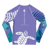 dos à plat - Lycra Manche Longue UPF50 Enfant 2-7 Lavande - Couleurs Lagon