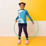 avant ecole - Lycra Manche Longue UPF50 Enfant 2-7 Bleu Ciel - Couleurs Lagon