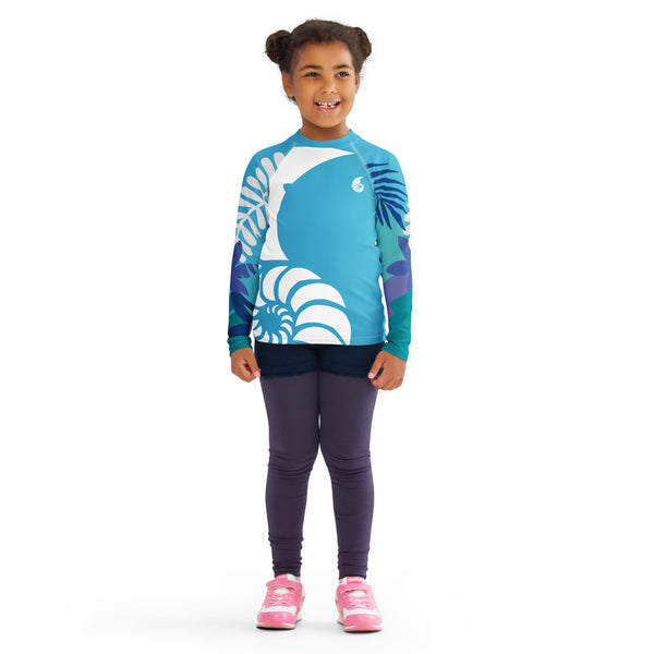 avant ecole - Lycra Manche Longue UPF50 Enfant 2-7 Bleu Ciel - Couleurs Lagon