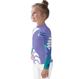 gauche - Lycra Manche Longue UPF50 Enfant 2-7 Lavande - Couleurs Lagon