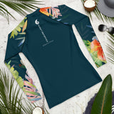 Couleurs Lagon - Lycra Rashguard Homme UV50+ SAPIN FLORALE HIBISCUS II