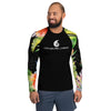 Couleurs Lagon - Lycra Rashguard Homme UV50+ NOIR FLORALE HIBISCUS II