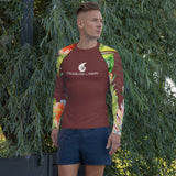 Couleurs Lagon - Lycra Rashguard Homme UV50+ TERRE FLORALE HIBISCUS II