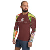 Couleurs Lagon - Lycra Rashguard Homme UV50+ TERRE FLORALE HIBISCUS II