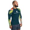 Couleurs Lagon - Lycra Rashguard Homme UV50+ SAPIN FLORALE HIBISCUS II