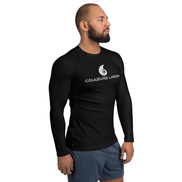 av D - Lycra Compression Homme UV50+ All Black - Couleurs Lagon