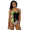 Maillot de Bain 1 Pièce Couleurs Lagon NOIR LIBELLULE