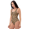gauche - Maillot de Bain 1 Pièce Leopard Couleurs Lagon