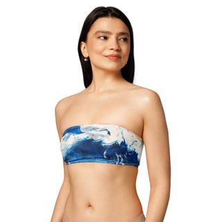 avant - Océanic – Haut de maillot de bain bandeau recyclé UPF 50+ Couleurs Lagon