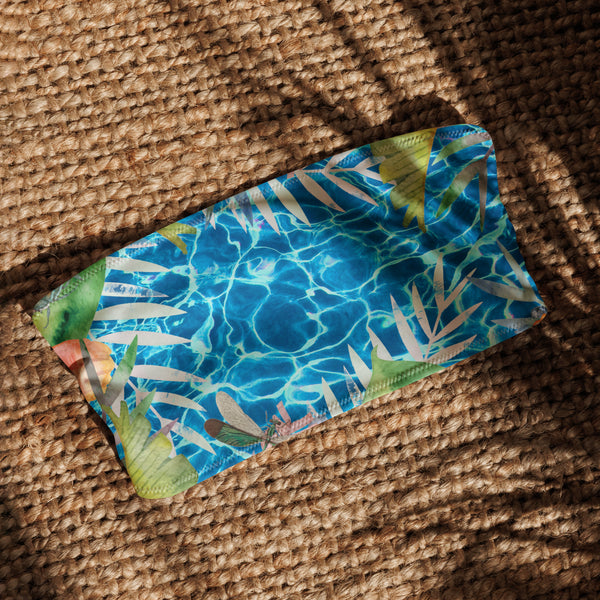 avant - Island Vibes – Haut de maillot de bain bandeau recyclé UPF 50+ Couleurs Lagon