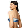 gauche - Océanic – Haut de maillot de bain bandeau recyclé UPF 50+ Couleurs Lagon