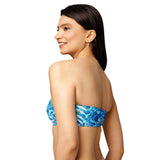 gauche - Island Vibes – Haut de maillot de bain bandeau recyclé UPF 50+ Couleurs Lagon