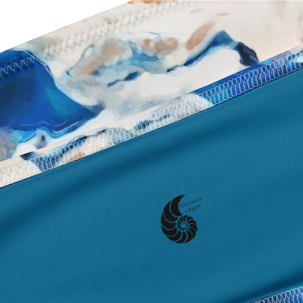 details marque - Océanic – Haut de maillot de bain bandeau recyclé UPF 50+ Couleurs Lagon