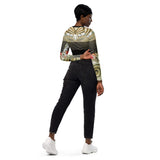 dos jeans - Lycra MITI Crop Top Femme Caraco Recyclé UV50 Marron Sable Coquillage - Couleurs Lagon