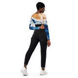 MITI Lycra Crop Top Women's Recycled Camisole UV50 Brown Navy