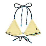 interieur - Haut de bikini éco-responsable rembourré UPF50+ banane Bénitier bleu 2