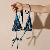 avant et bras - Haut de bikini éco-responsable rembourré UPF50+ banane Bénitier bleu 3 - Couleurs Lagon