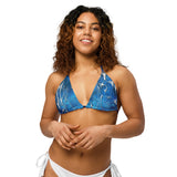 avant - Haut de bikini éco-responsable rembourré UPF50+ Bleu Marine Meduse - Couleurs Lagon