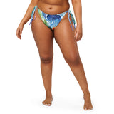 avant grande taille - Bas de Bikini String Doublé Lavande Recyclé UPF50+ Meduse - Couleurs Lagon