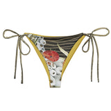 avant à plat doublure marron - Bas de Bikini String Doublé Or Recyclé UPF50+ Sable Coquillage - Couleurs Lagon