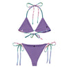 Couleurs Lagon - Sexy Bikini Push-Up String Entièrement Doublé Recyclé UPF50+ MEDUSES LAVENDER