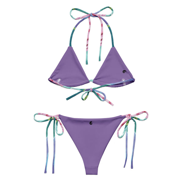 Couleurs Lagon - Sexy Bikini Push-Up String Entièrement Doublé Recyclé UPF50+ MEDUSES LAVENDER