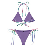 Couleurs Lagon - Sexy Bikini Push-Up String Entièrement Doublé Recyclé UPF50+ MEDUSES LAVENDER