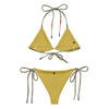 Couleurs Lagon - Sexy Bikini Push-Up String Entièrement Doublé Recyclé UPF50+ COQUILLAGES OR